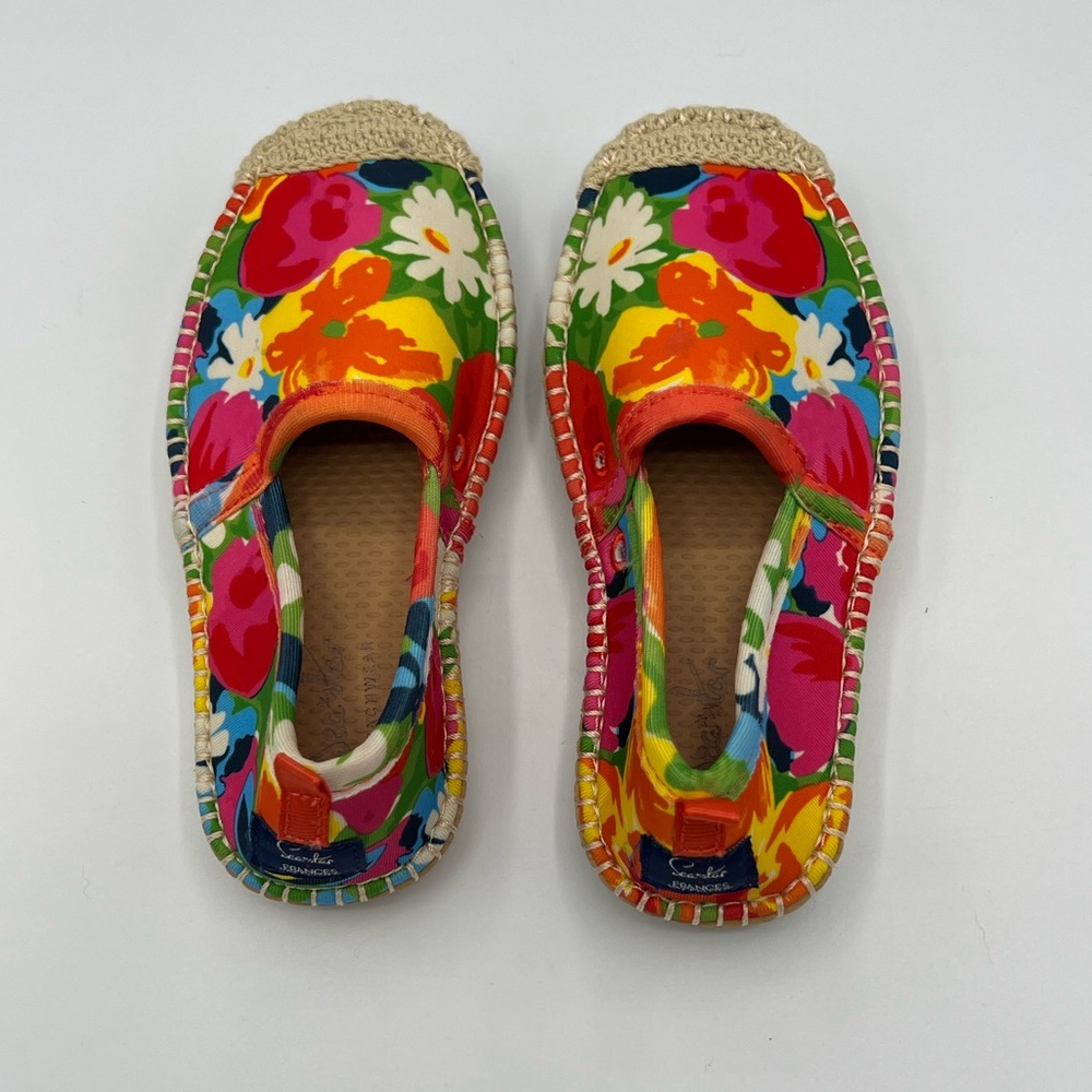 Vibrant Floral Kids Espadrille Shoes - Picture 4 of 4